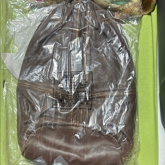 Free People (NWT) Cognac West End backpack main image 4